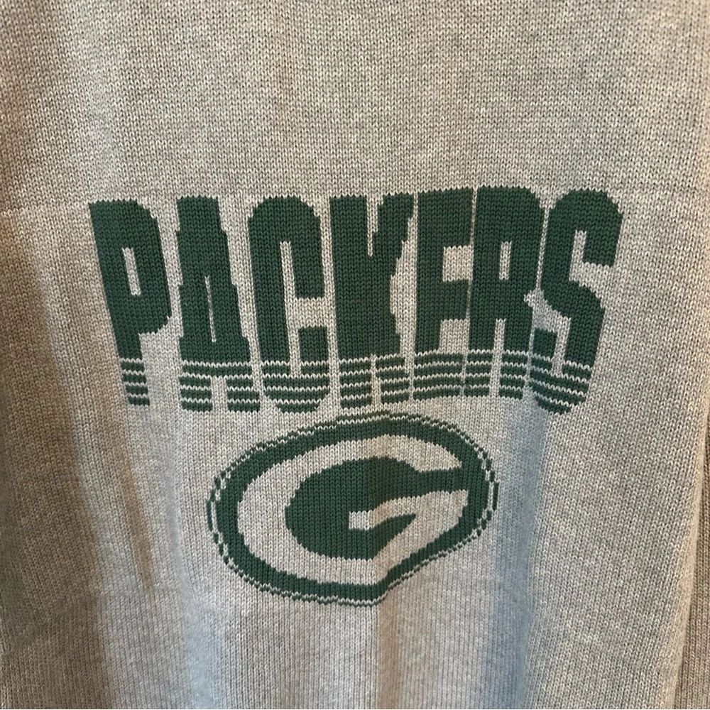 47 Green Bay Packers NWT Sweater Gray Crewneck‎ Cotton Football knit NFL Size XL